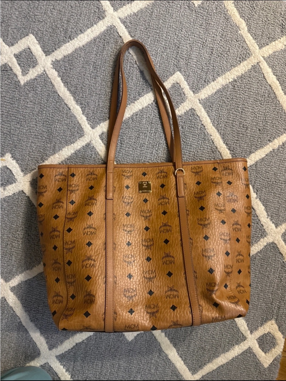 MCM Liz Shopper Visetos Tote